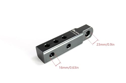 SALMAN 5T 11,000 LBS WLL Aluminum Alloy 6061 Long Hitch Receiver Winch Accessories Grey