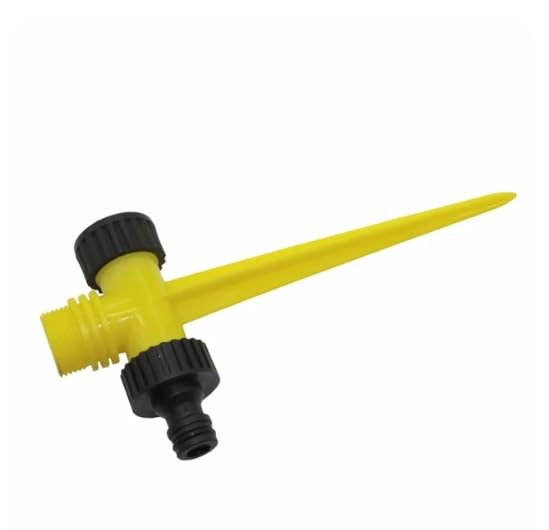 Adjustable Spiked Rocker Impact Sprinkler Garden Agriculture Watering Nozzle Lawn Irrigation Watering 360 Degrees Rotary Jet (Color: Holder) - color: Color: Holder