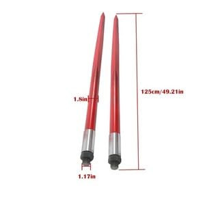 #US Spare Part for Hay Bale Spear 49" 4500 Lbs Capacity Spike for k for Tractors Loaders Red 2 Pack