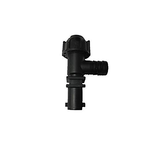 Valley Industries Polypropylene Elbow Nozzle Body with Check Valve - 3/8" HB - size: 1 Count (Pack of 1), style: Elbow Nozzle Body