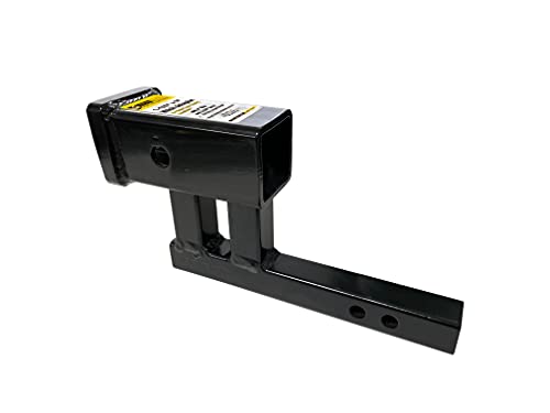 MaxxHaul Hitch Receiver Adapter, ExtenderConverts 1-1/4" to 2" 4" Rise or3-3/8 Drop9 Extension for BikeRacks, CargoCarriers350lb TongueWeight(80875),Class I and II(ShankLength 5-7/8")(Pack of 4) - size: Class I and II (Shank Length 5-7/8") (Pack of 4)