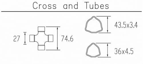 Replacement part for with Slip Clutch for Rotary Tillers, BUSH HOG, CARONI, LANDPRIDE
