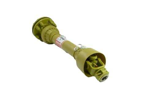 PTO Drive Shaft, 1-3/8" PTO Drive Shaft, 6 Spline Both Ends PTO Driveline Shaft, Series 4 Tractor PTO Shaft, 31.5"-41" Brush Hog PTO Shaft, Yellow PTO Shaft w/Slip Clutch for Bush Hog/Finish Mower