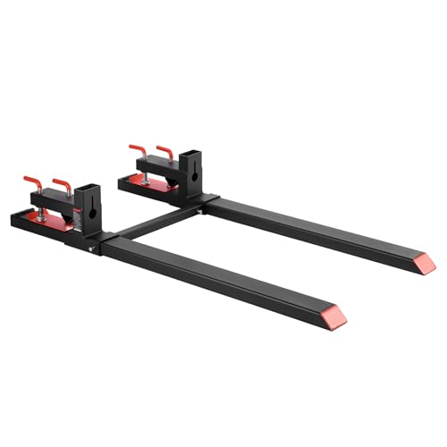 VEVOR Pallet Forks, 60" Total Length, 4000 lbs Clamp on Tractor Bucket Fork - size: 60 Inch