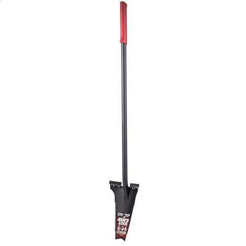 Root Slayer RS241 Long Handle Steel Garden Shovel, Black - color: Black, size: XL