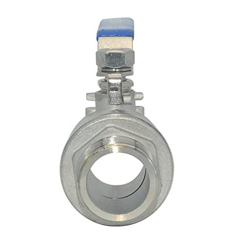DAN SPEED 1-1/4 Inch Male x Female NPT Ball Valve S304 Stainless Steel,Full Port Heavy Duty for Water, Oil, and Gas,1000WOG (1-1/4 inch) - size: 1-1/4 inch