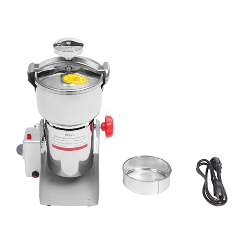 Grain Mill Grinder,1000g High-pressure Food Grain Mill,Stainless Steel Seeds Flour Nut Pill Wheat Corn Herbs Spices & Seasonings Dry Grinder Electric Machine