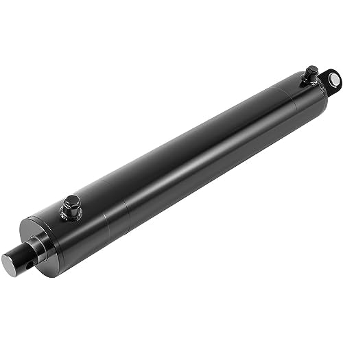 4.5x24 Hydraulic Log Splitter Cylinder – 4.5" Bore x 24" Stroke x 1.75" Rod, Welded Double Acting Cylinder for Wood Splitter, 3500 PSI, 1/2" NPT Ports – Universal Heavy Duty Hydraulic Cylinders