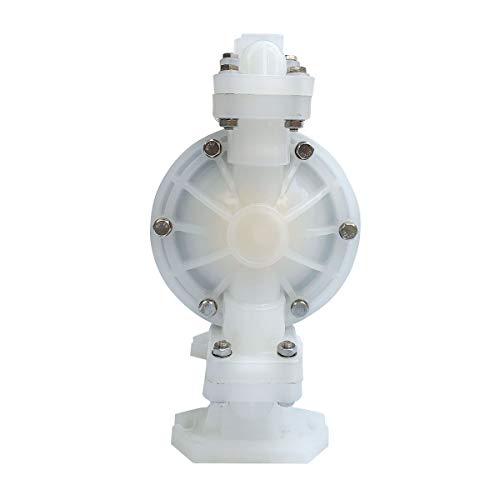 Air Operated Double Diaphragm Pump QBY3-25APP, 1 inch Outlet Inlet 22 GPM Pneumatic Transfer Pump 100 PSI Industrial Pump Pneumatic Double Diaphragm Pump for Chemical Waste Oil - size: QBY3-25APP