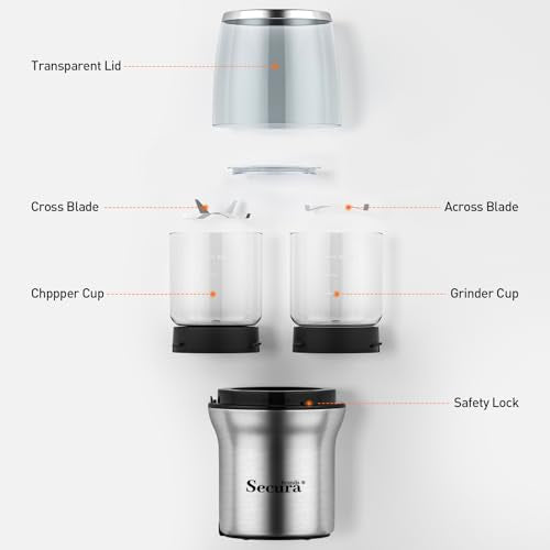 Secura Brands Electric Coffee and Spice Grinder