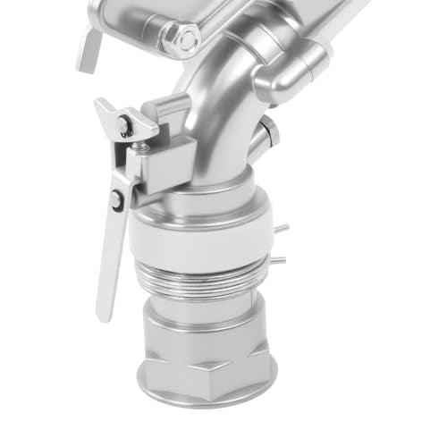 Professional Adjustable Irrigation Spray Gun, 2.8 Inch Bore, 360° Rotating Sprinkler with Dual Nozzles, Covers up to 262ft for Large Lawns, Farms, Gardens & Agricultural Watering - color: High-Flow - 2.8" Bore