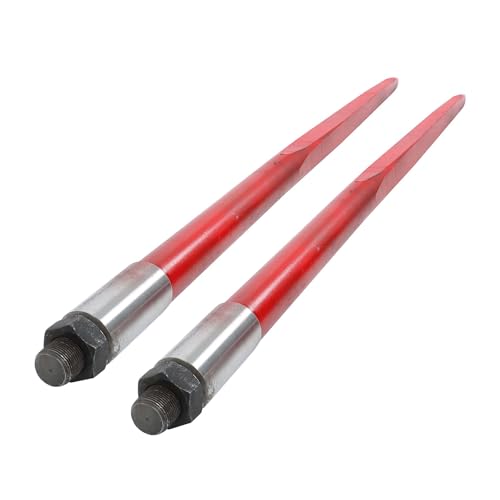 2Pcs 49" Hay Spear 4500lb Quick Attach for Skid Steer Tractor