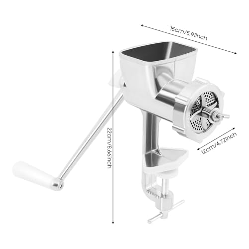 Manual Feed Pellet Machine, Hand Operated Animal Feed Press Maker Tool for Birds/Chickens/Ducks/Pigeons, Fishing Bait Pelletizer for Carp/Catfish, Homemade Livestock Feed Production Equipment