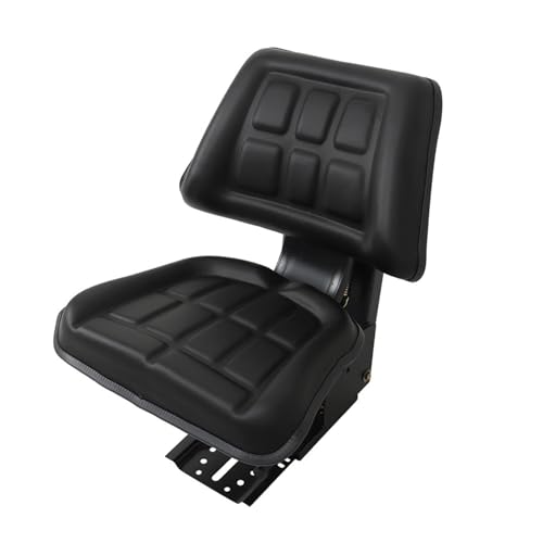 Tractor Shock-Absorbing Seat Black Without Armrests Universal