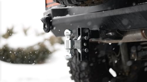 Andersen Hitches | EZ Adjust Hitch | 4" Drop/Rise, 2 x 2-5/16" Ball, 2" Shank | Adjustable Heavy Duty Hitch | 10K/14K GTWR | 3294 - style: 4" EZ HD 14K Hitch 2 x 2-5/16" Combo Ball