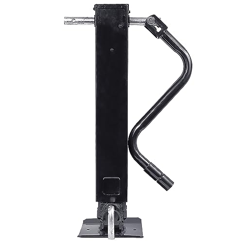 Square Tube Trailer Jack 12000 lbs with Drop Leg - size: 12.5-13.5 in 12000 lbs Front