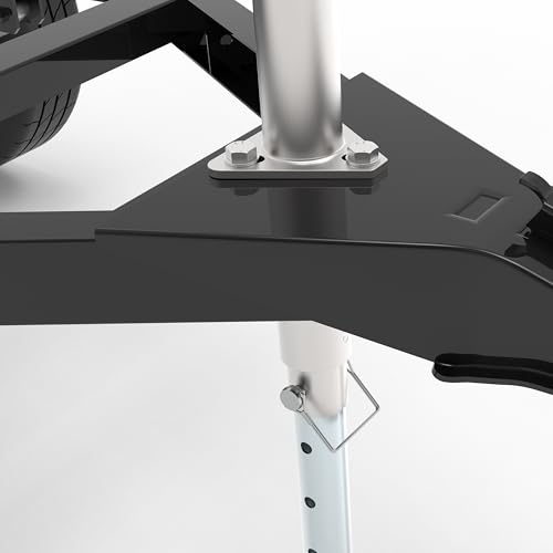 2000 lbs A Frame Trailer Jack with Drop Leg, 15" Lift Bolt On Jack