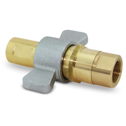 3/4" NPT Wet-Line Wing Nut Heavy Duty Hydraulic Quick Disconnect Coupler/Coupling Set for Live Bed Dump Trailer Hydraulic Systems - size: 3/4" NPT