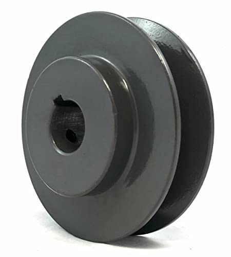 AK3258 V-Belt Sheave, Single Groove, 3.25" OD 5/8" Bore, A Belt Section, Cast Iron,for V-Belt