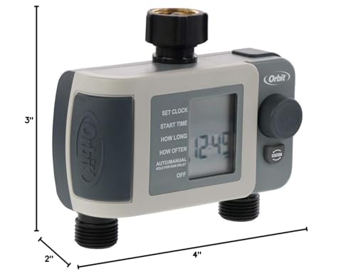 Orbit Programmable Digital Watering Hose Faucet Timer, 2-Outlet - 24621 - style: 2-Outlet