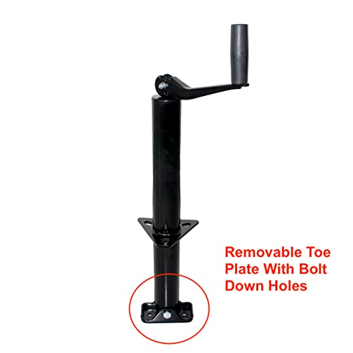 MaxxHaul 70159 14" Lift A-Frame Mount Trailer Jack with Top Wind - 2000 lbs. Capacity - style: A-Frame Mount