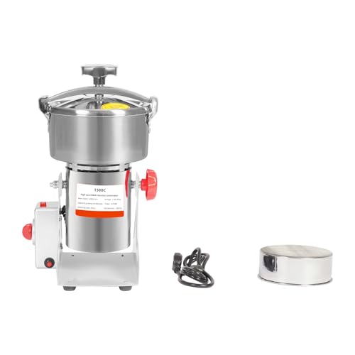 Grain Mill Grinder,1500g High-pressure Food Grain Mill,Stainless Steel Seeds Flour Nut Pill Wheat Corn Herbs Spices & Seasonings Dry Grinder Electric Machine