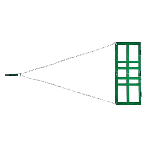VEVOR Drag Harrow 4 ft Tow Behind Drag Harrow with 72 in Chain, Green - size: 4 FT- Green