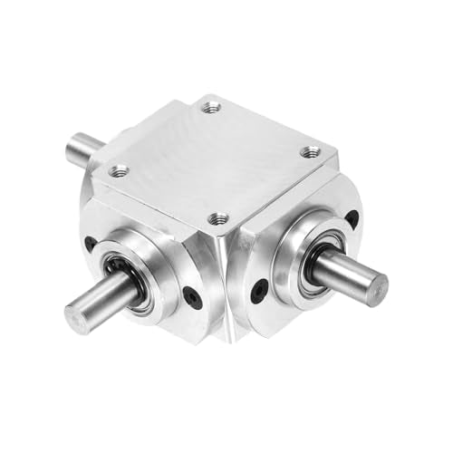 uxcell Gear Box 90 Degree Right Angle Bevel Gearbox 1:1 Reversing Double Output Shaft 1 Module 20 Teeth Bevel Gear Aluminum Frame Simple Mechanical DIY Module 8mm Shaft,92x66x30mm(LxWxH) - size: 8mm Shaft, style: Reversing Double Output