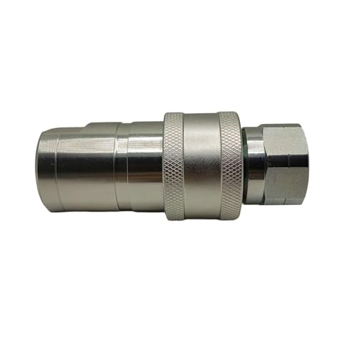 1-Set 1" Ag ISO5675 Carbon Steel Hydraulic Quick Disconnect Coupling/Coupler Poppet Valve,Pioneer Type, Set w/Dust Cap - size: 1Set-1"NPT(Poppet)