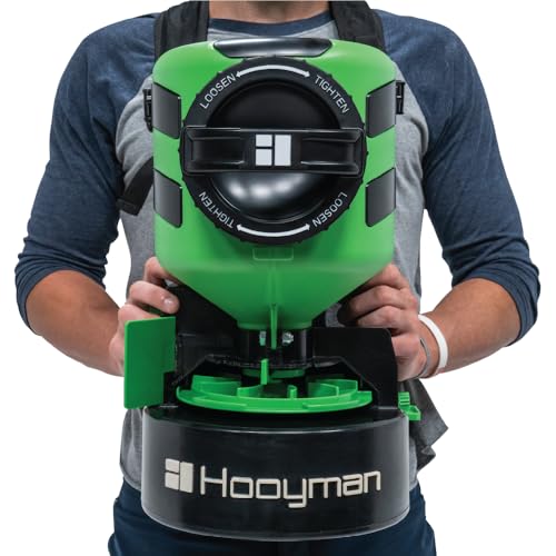 Hooyman Lithium-Ion Chest Spreader with Harness System, Adjustable Feed Rate, 24V, 35LB Capacity, for Seeding, Land Management, and Lawncare - style: 24V Li-Ion Spreader