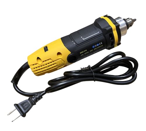 500W Electric Mini Die Drill Grinder Carver Set Power Rotary Tool, Adjustable 6 Step Variable Speed, 31000 RPM, with Removable Transparent Safety Guard