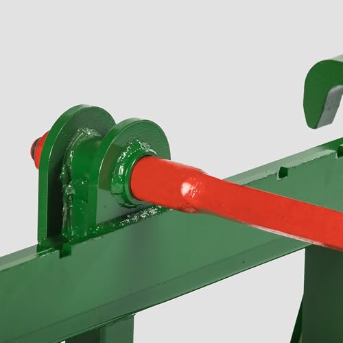 Titan Attachments Economy Series Global Euro Hay Frame Attachment with Hay Spear and Stabilizers Fits John Deere Tractors, Rated 4,000 LB (39" Main Spear + 17.5" Stabilizers) - style: 39" Main Spear + 17.5" Stabilizers