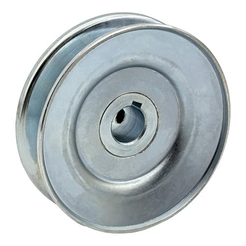 AB350-5/8 Single Groove Web Sheaves,v Belt Pulley 3.5" OD 5/8 inch bore,Motor Pulley Carbon Steel for A B 5L 4L V-Belts