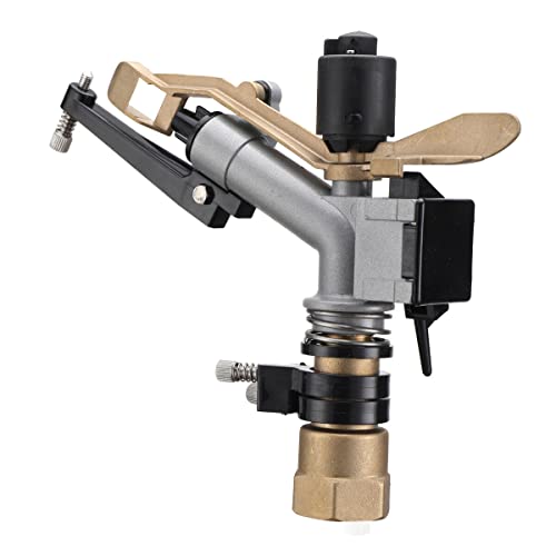 1" Agriculture IrrigationSprinkler Gun Sprinkler Large-Area Irrigation Spray Gun Garden Farm Watering Sprinkler 360° Adjustable Watering for Farms, Orchards, Tea Gardens, Forestry,Pack of 2 - size: 1 inches, 2#, Pack of 2