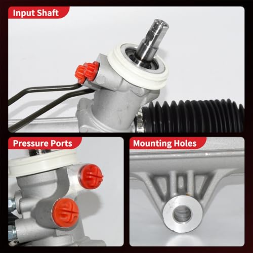 PHOBOOS Hydraulic Power Steering Rack and Pinion Assembly Compatible with Buick Terraza 2005-2007 & Chevrolet Uplander, Pontiac Montana 2005-2009 & Saturn Relay 2005-2007, Ref. 221029 - size: 22-1029