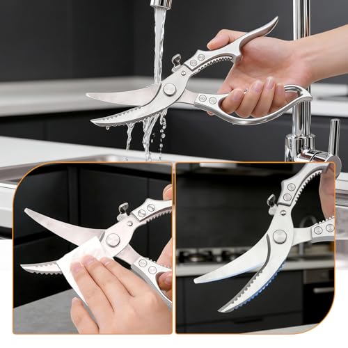 Heavy Duty Poultry Shears Chicken Turkey Fish Veg Bone Cut