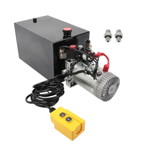 Nakkaa 15 Quart Double Acting Hydraulic Pump Unit 12V DC 3200 PSI Pressure