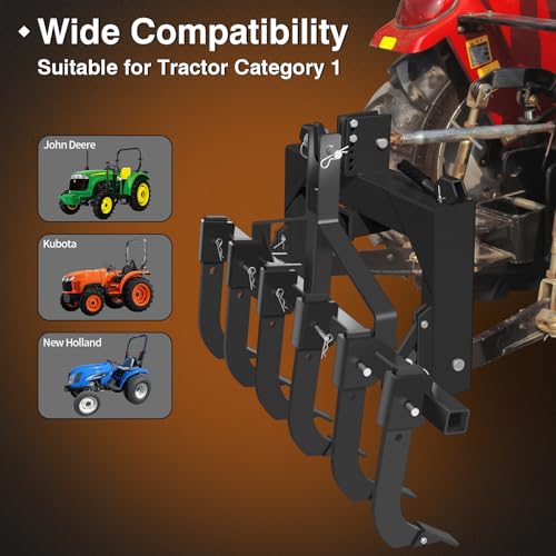 3-Point Quick Hitch with 2" Receiver, Black - color: Black