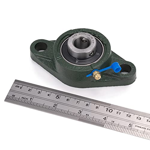 XIKE 2 Pcs UCFL202-10 Bore 5/8" Pillow Block Flange Mounted Ball Bearings. - size: UCFL202-10 Bore 5/8"