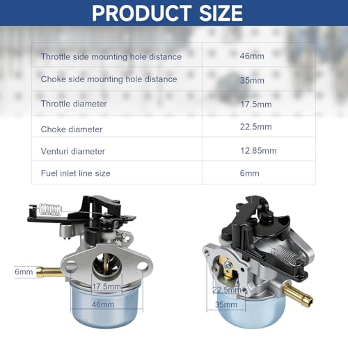 Carburetor Kit with Nozzle for troy bilt pressure washer7.75 Hp 8.75 Hp 8.5Hp 190CC, Replaces for Briggs and Stratton 2700 3100PSI 796608 591137 590948 594287 799248