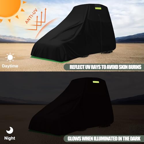 Waterproof Tractors Cover Fit Campact Tractor with Cabin and Front Loader - size: 150 L x 75 W x 110 H