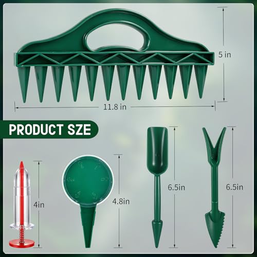 7 Pcs Sowing Seeds Dispenser Set, with 12 Hole Seeder