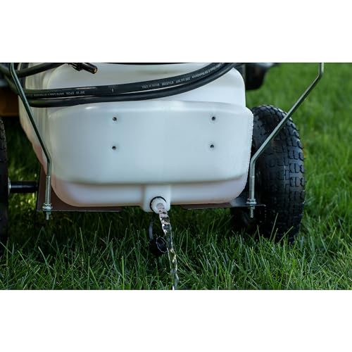 Agri-Fab Tow-Behind Lawn Sprayer with Boom and Spray Wand, 15 Gallon Capacity, 1.6 GPM 100 PSI Pump - style: 15-Gallon Tow-Behind Sprayer