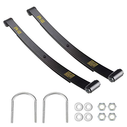 10L0L Heavy Duty Tapered Rear Leaf Springs Kit for EZGO RXV 2008-2013