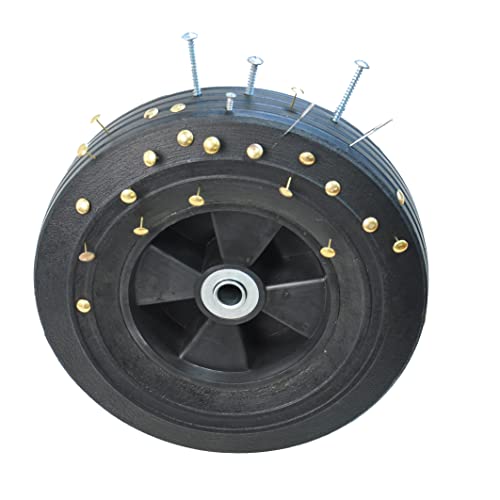 Solid Wheels 10" Flat Free Tires Steel Garden Wagon cart A Large-Capacity mesh with a Load of 1100LBS,with Detachable Side and no Pneumatic Tires,can be Used in Farms,Warehouses,etc. - color: Blue -Solid Wheels
