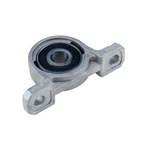 Pillow Block Bearing 4Pcs, 5/16" (8mm) ID Mounted Pillow Block Bearings, Vertical Zinc Alloy Steel Mounted Flange Bearing, Self Alignment, KP08 - size: 5/16"(KP08)