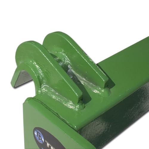Titan Attachments Green Global Euro Hay Frame Attachment with 49" Hay Spear and Stabilizers Fits John Deere Tractors, Rated 3,000 LB, Hay Handling Equipment