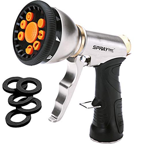High Pressure Garden Hose Nozzle, 9 Spray Patterns, Water Hose Sprayer
