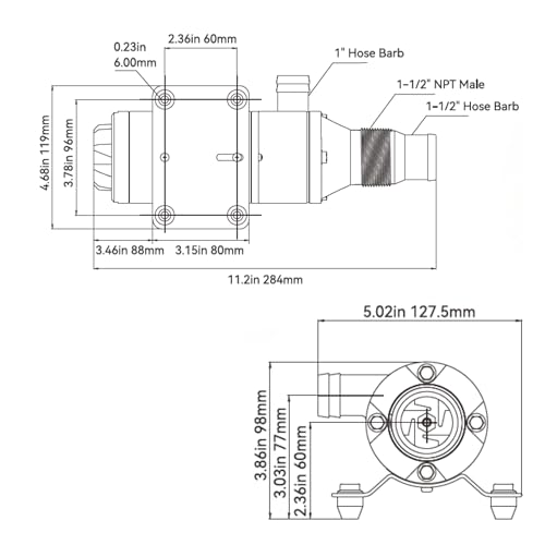 SEAFLO Macerator Pump System 24V for RV Marine 01 Series - style: 24V