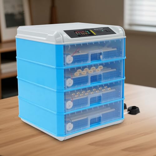 240 Eggs Incubator, Intelligent Digital Hatcher Machine with Adjustable Temperature & Humidity, Automatic Egg Rotating Incubator, Dual Fan, for Chicken Duck Goose Quail Eggs - size: 240 Eggs